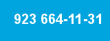 923 664-11-31 923 664-11-31